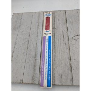 Vintage J&P Coats Polyester Invisible Zipper 12"-14" Atom Red 128-A